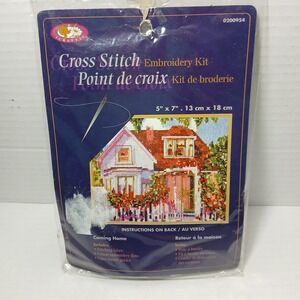 Crafters Square Coming Home Counted Cross Stitch Kit 5"x 7" New Sealed